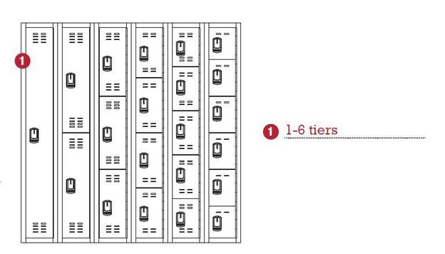 Tufftec Industrial Locker Tiers